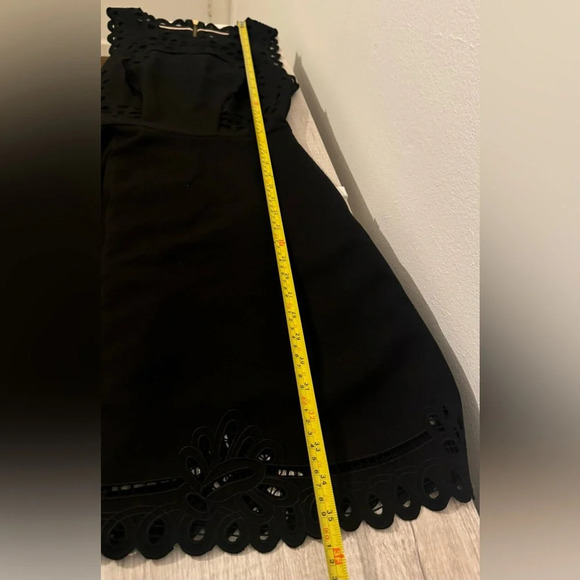 Ted Baker Verony Embroidered Scallop Edge Dress LBD Chic ASO Riverdale Sz 1 US 4 - Picture 8 of 13